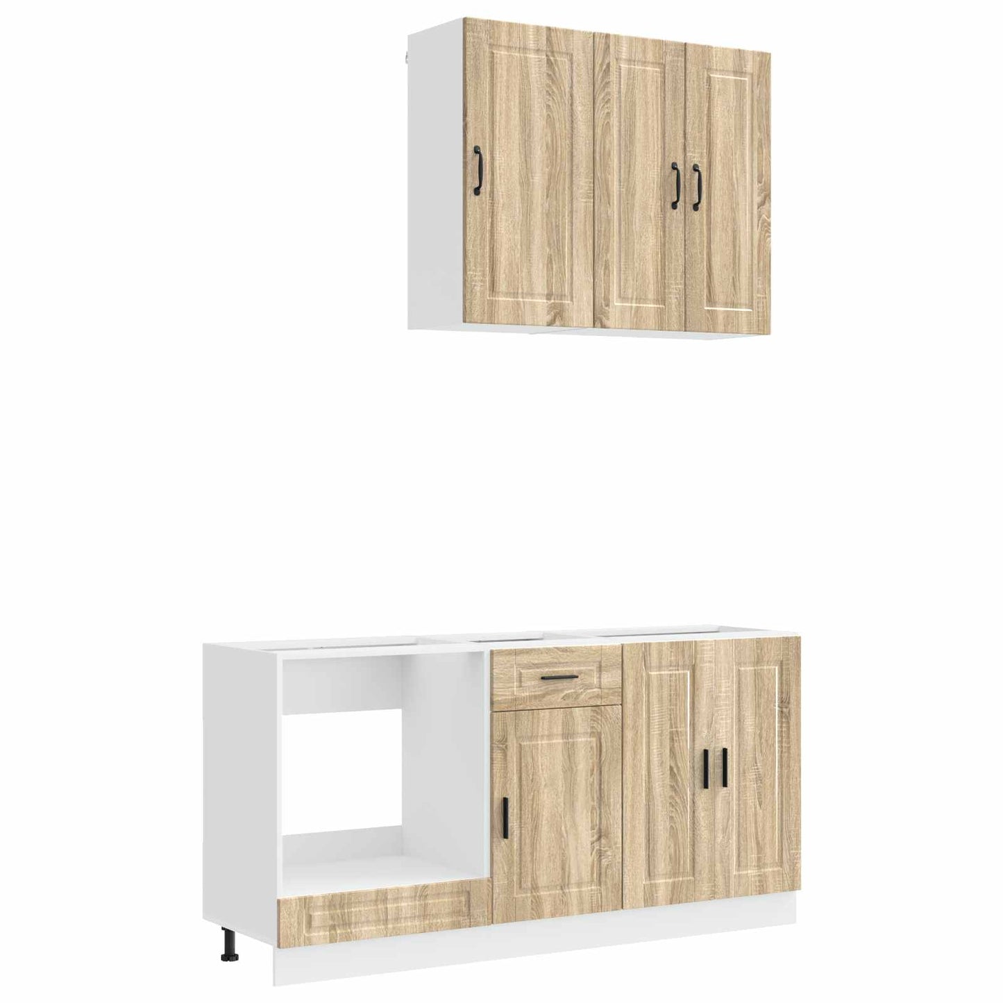 vidaXL Μονάδα κουζίνας PORTO 5 pcs Sonoma Δρυς Επεξεργασμένο Ξύλο