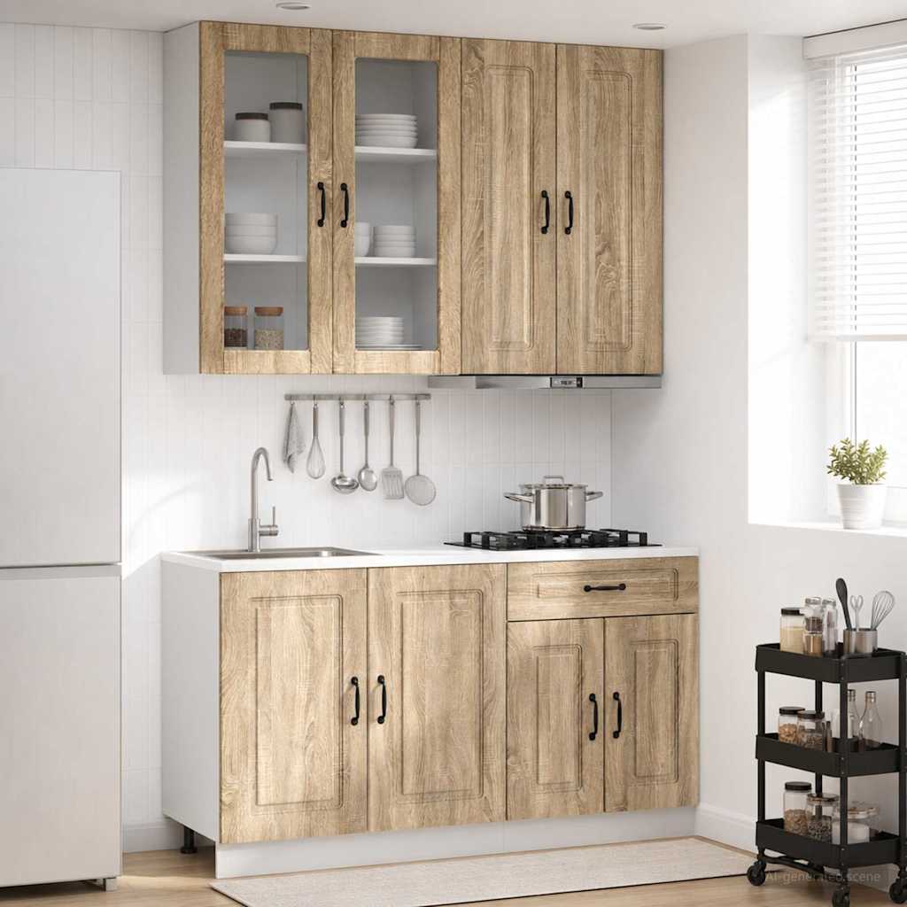 vidaXL Μονάδα κουζίνας KALMAR 4 pcs Sonoma Δρυς Επεξεργασμένο Ξύλο