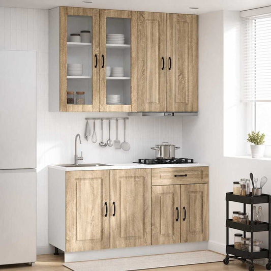 vidaXL Μονάδα κουζίνας KALMAR 4 pcs Sonoma Δρυς Επεξεργασμένο Ξύλο