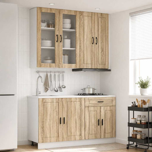 vidaXL Μονάδα κουζίνας PORTO 4 pcs Sonoma Δρυς Επεξεργασμένο Ξύλο