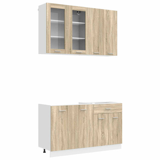 vidaXL Μονάδα κουζίνας LYON 4 pcs Sonoma Δρυς Επεξεργασμένο Ξύλο
