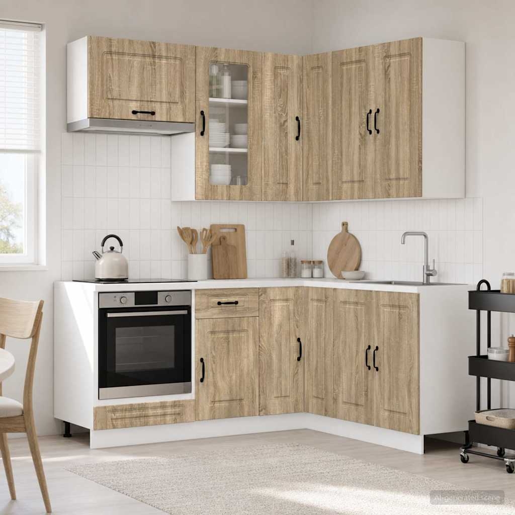 vidaXL Μονάδα κουζίνας KALMAR 8 pcs Sonoma Δρυς Επεξεργασμένο Ξύλο
