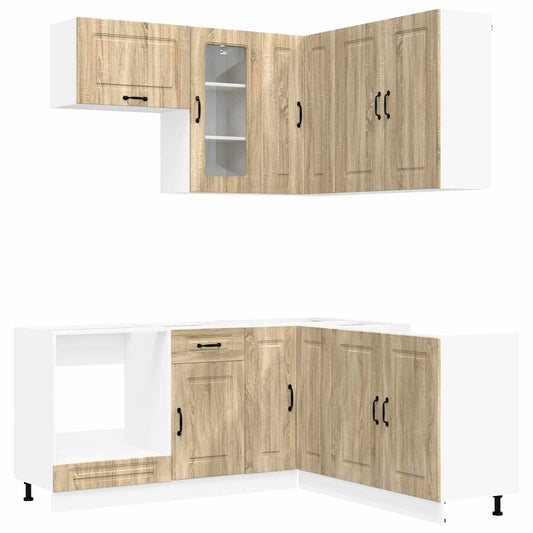 vidaXL Μονάδα κουζίνας KALMAR 8 pcs Sonoma Δρυς Επεξεργασμένο Ξύλο
