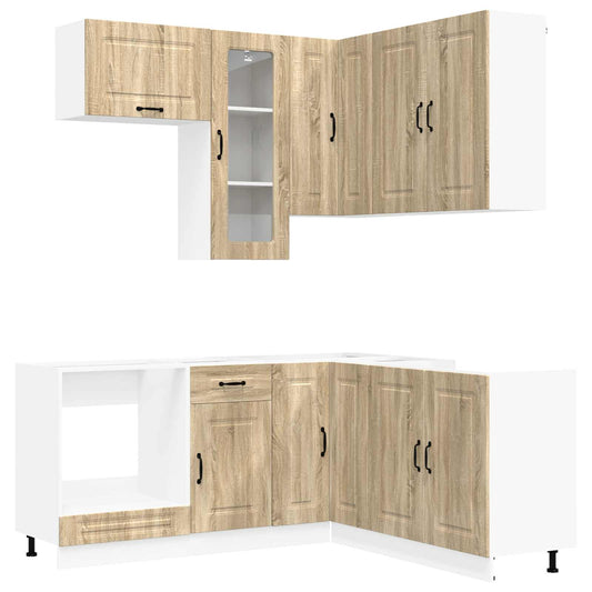 vidaXL Μονάδα κουζίνας KALMAR 8 pcs Sonoma Δρυς Επεξεργασμένο Ξύλο