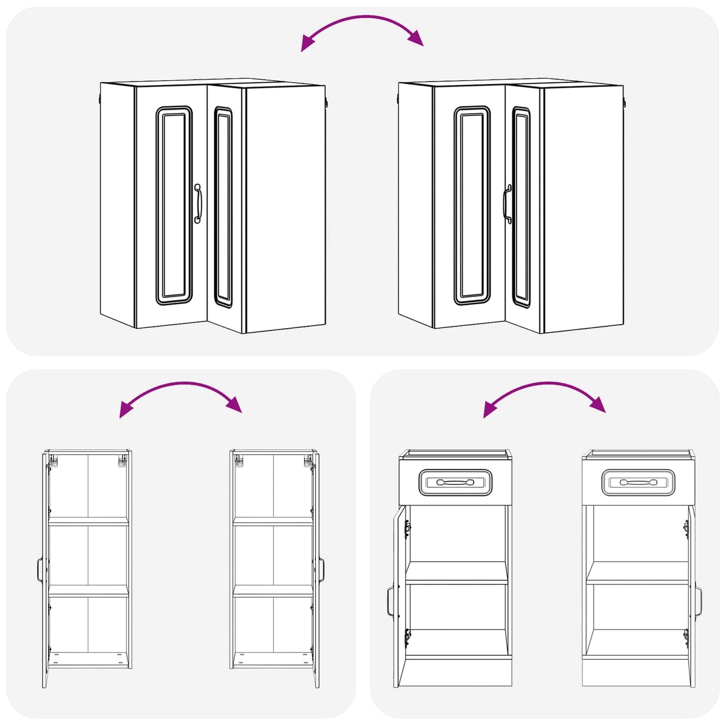 vidaXL Μονάδα κουζίνας KALMAR 8 pcs Sonoma Δρυς Επεξεργασμένο Ξύλο