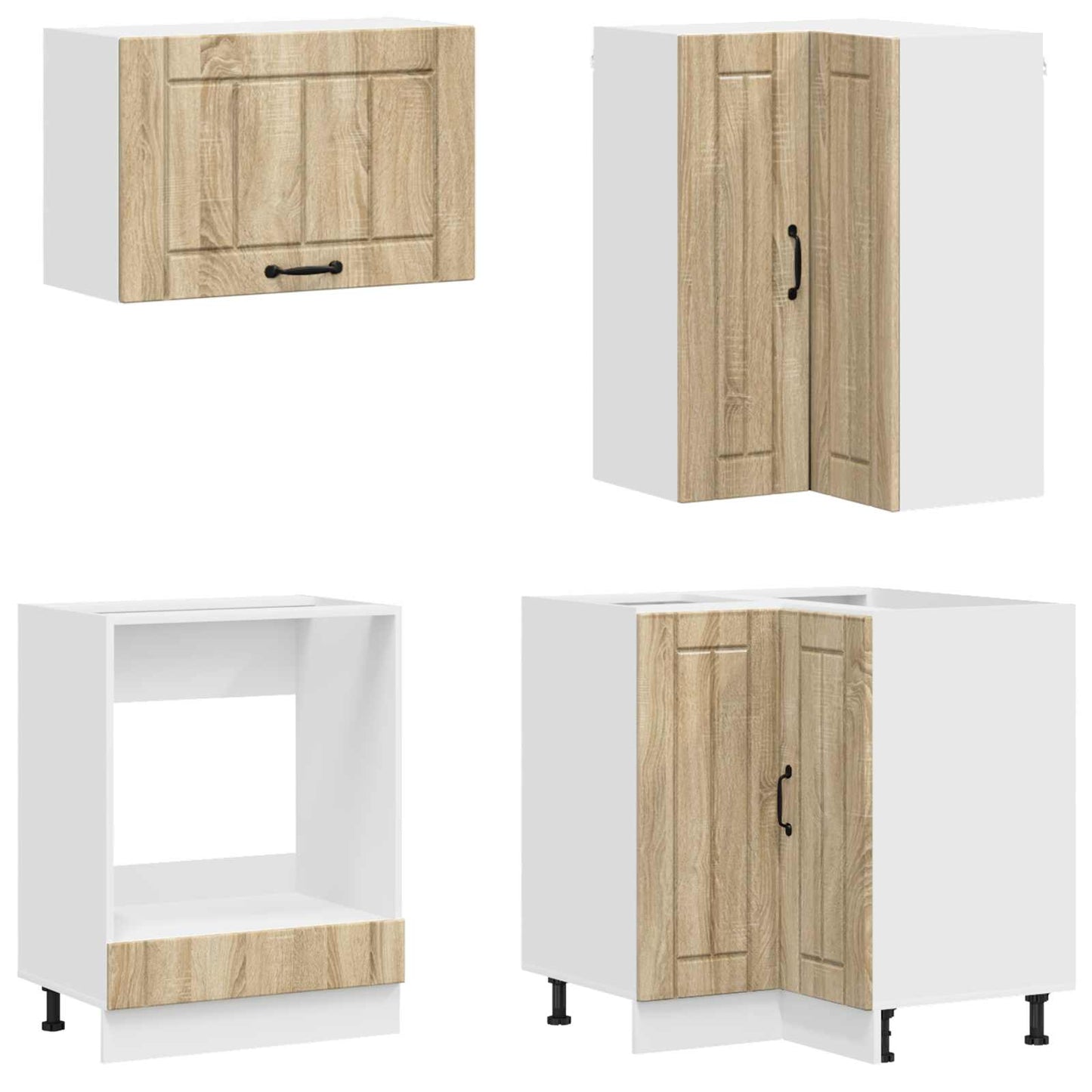 vidaXL Μονάδα κουζίνας LUCCA 8 pcs Sonoma Δρυς Επεξεργασμένο Ξύλο