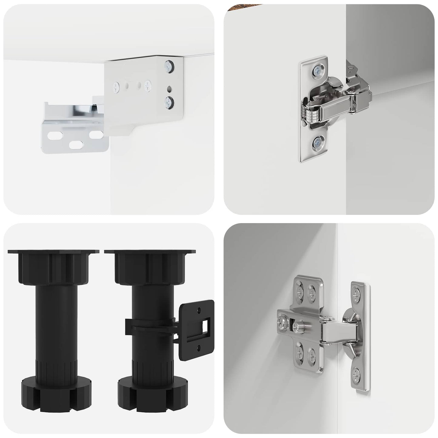 vidaXL Μονάδα κουζίνας LUCCA 8 pcs Καπνισμένο Ξύλο Δρυός