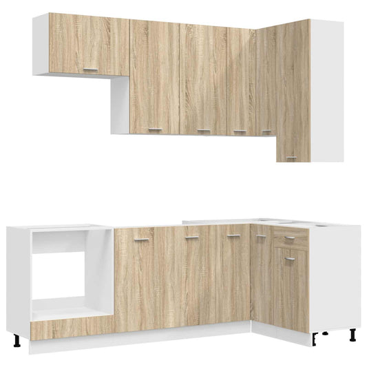 vidaXL Μονάδα κουζίνας LYON 8 pcs Sonoma Δρυς Επεξεργασμένο Ξύλο