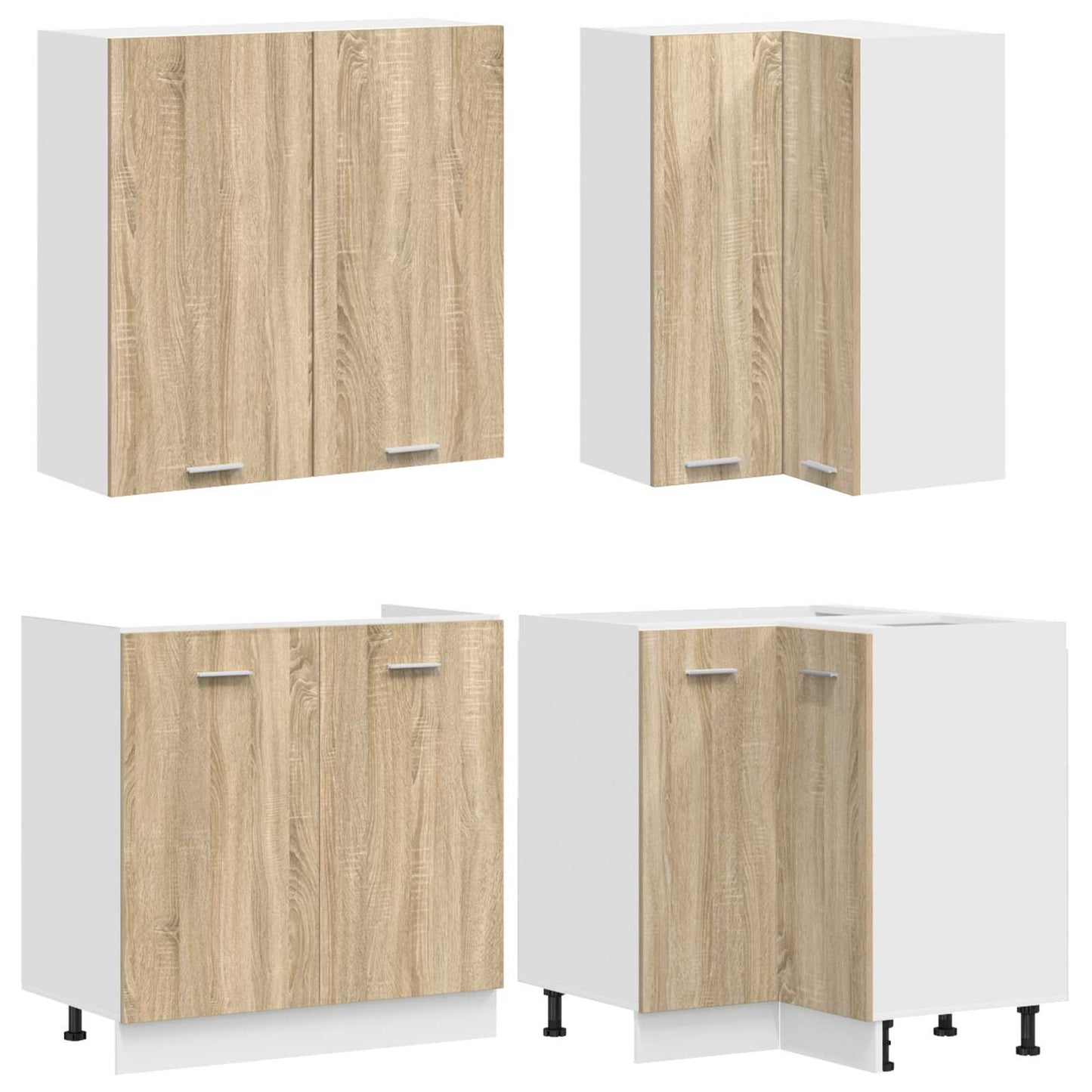 vidaXL Μονάδα κουζίνας LYON 8 pcs Sonoma Δρυς Επεξεργασμένο Ξύλο