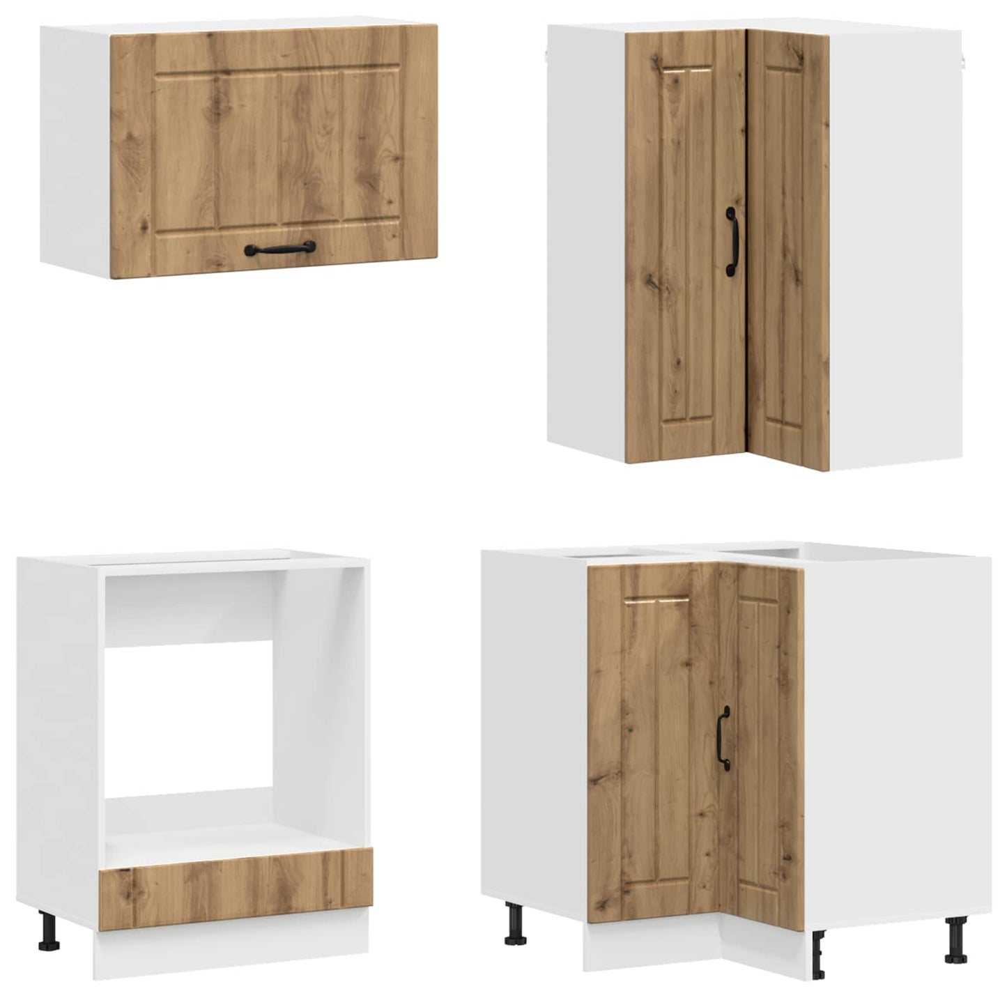 vidaXL Μονάδα κουζίνας LUCCA 8 pcs Artisan Δρυς Επεξεργασμένο Ξύλο