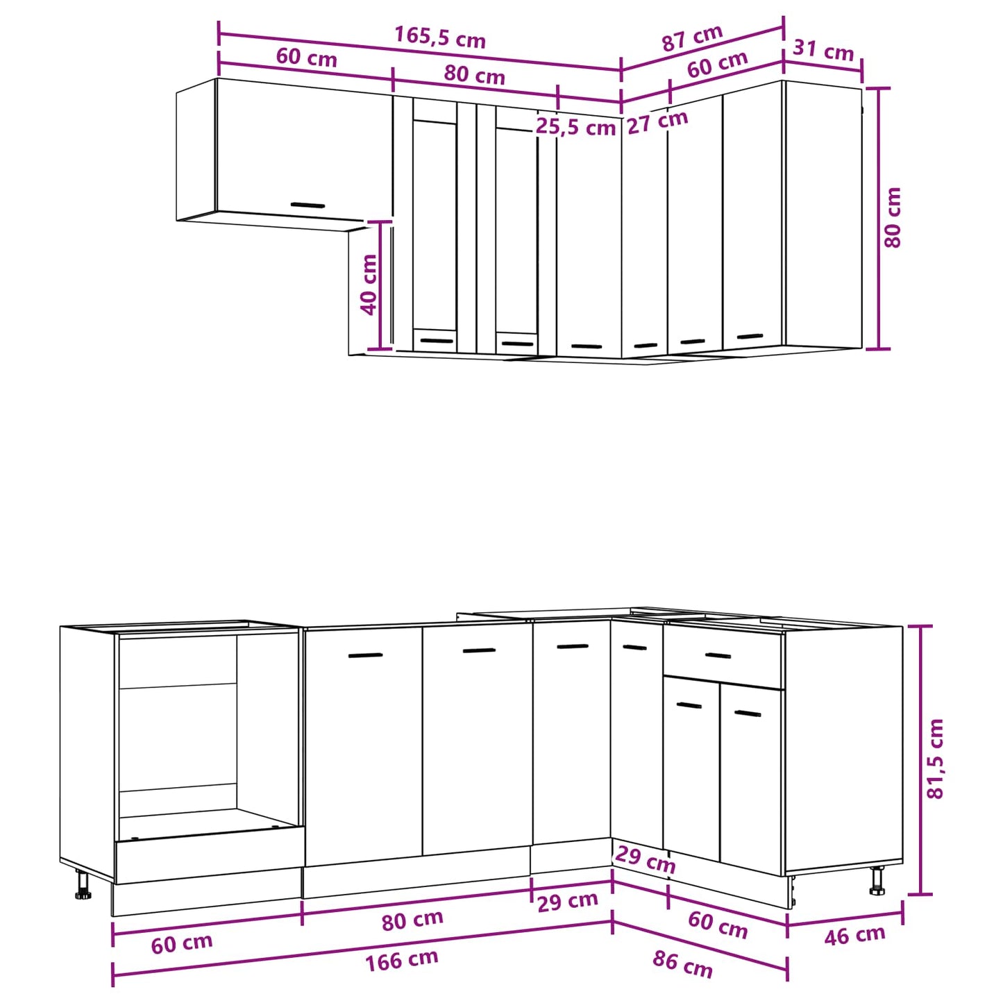 vidaXL Μονάδα κουζίνας LYON 8 pcs Sonoma Δρυς Επεξεργασμένο Ξύλο