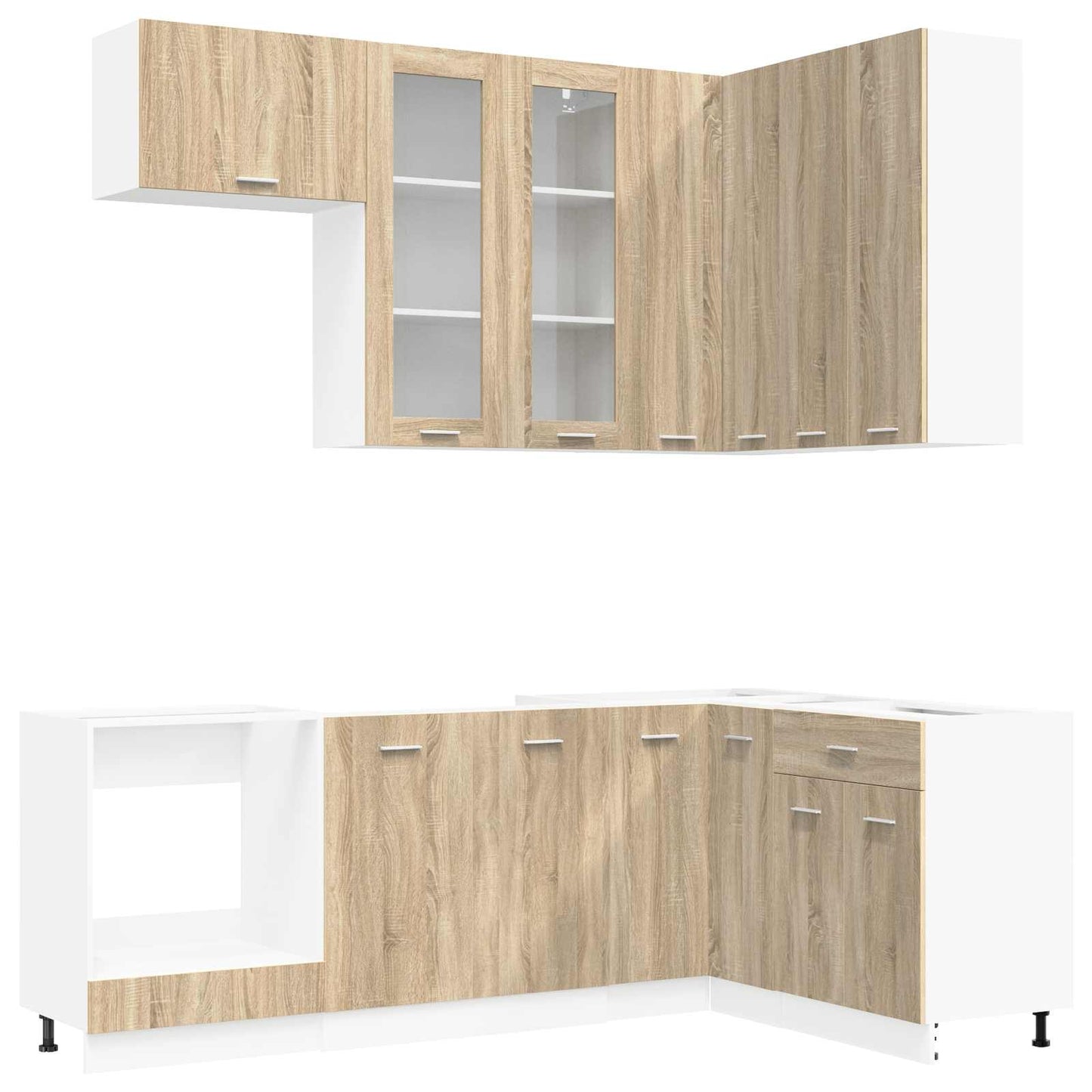 vidaXL Μονάδα κουζίνας LYON 8 pcs Sonoma Δρυς Επεξεργασμένο Ξύλο