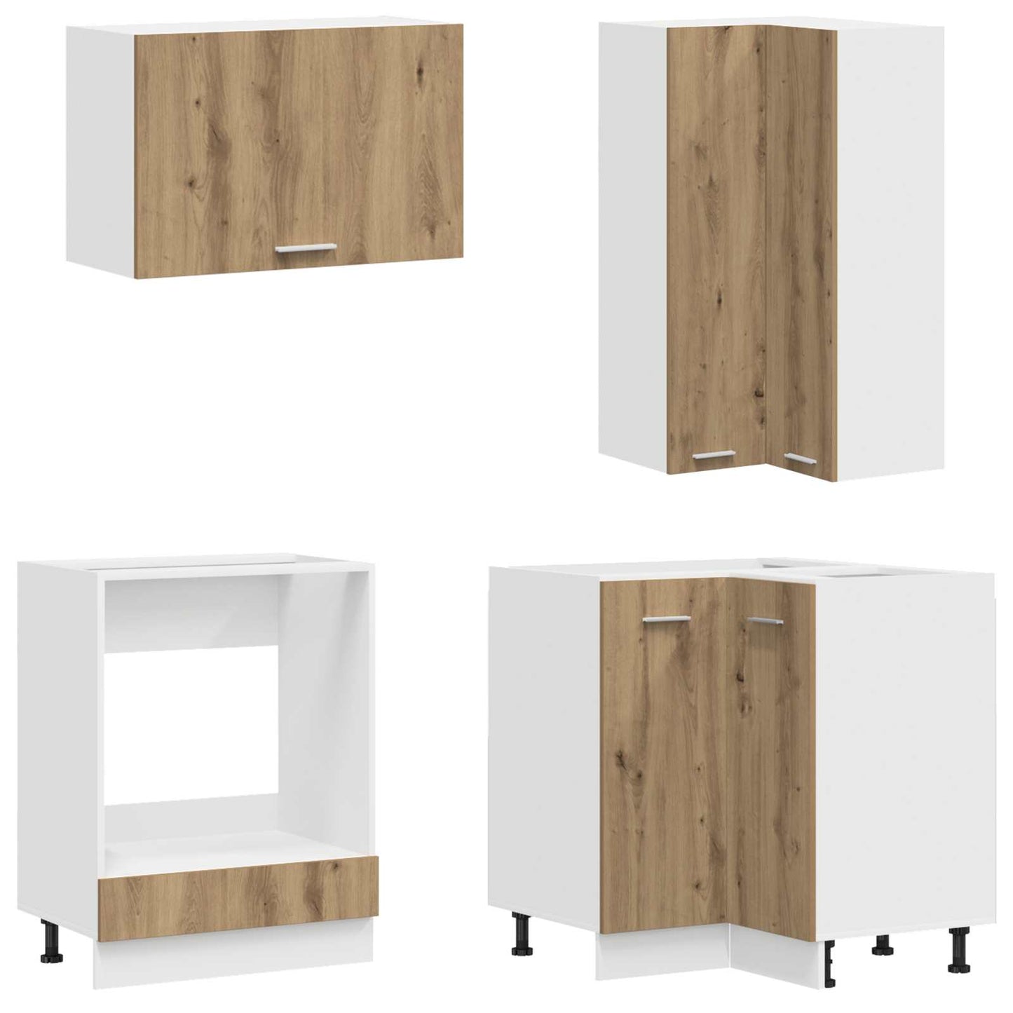 vidaXL Μονάδα κουζίνας LYON 8 pcs Artisan Δρυς Επεξεργασμένο Ξύλο