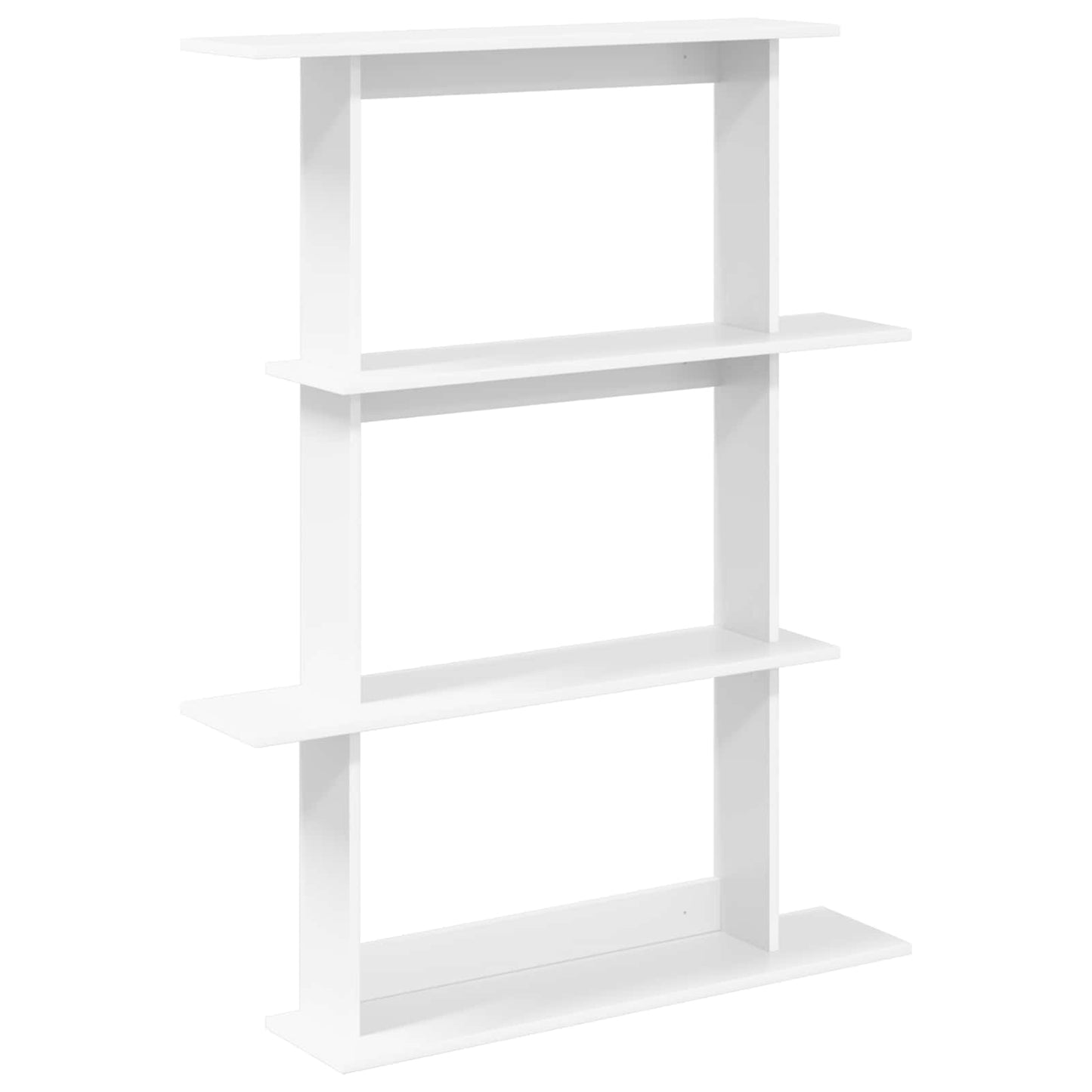 vidaXL Ράφι Τοίχου Λευκό 100 x 20 x 126 εκ. Επεξεργασμένο Ξύλο