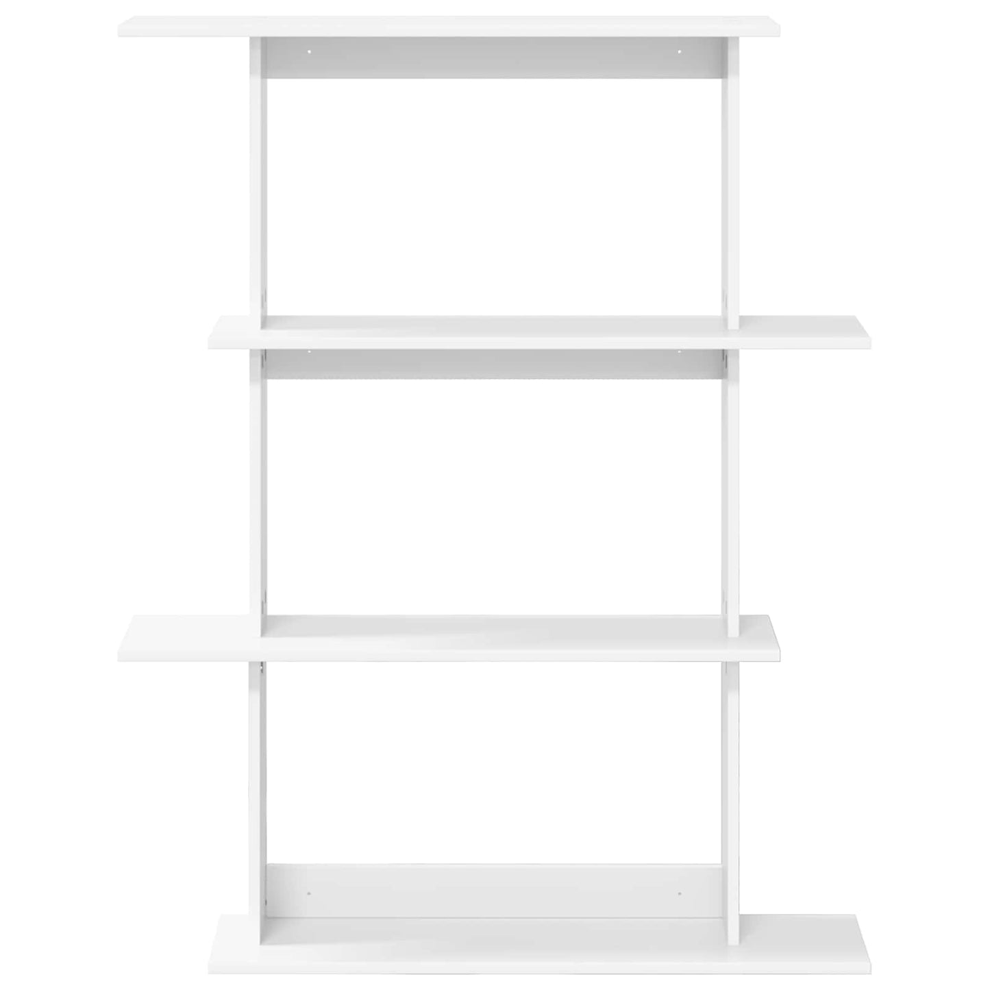 vidaXL Ράφι Τοίχου Λευκό 100 x 20 x 126 εκ. Επεξεργασμένο Ξύλο