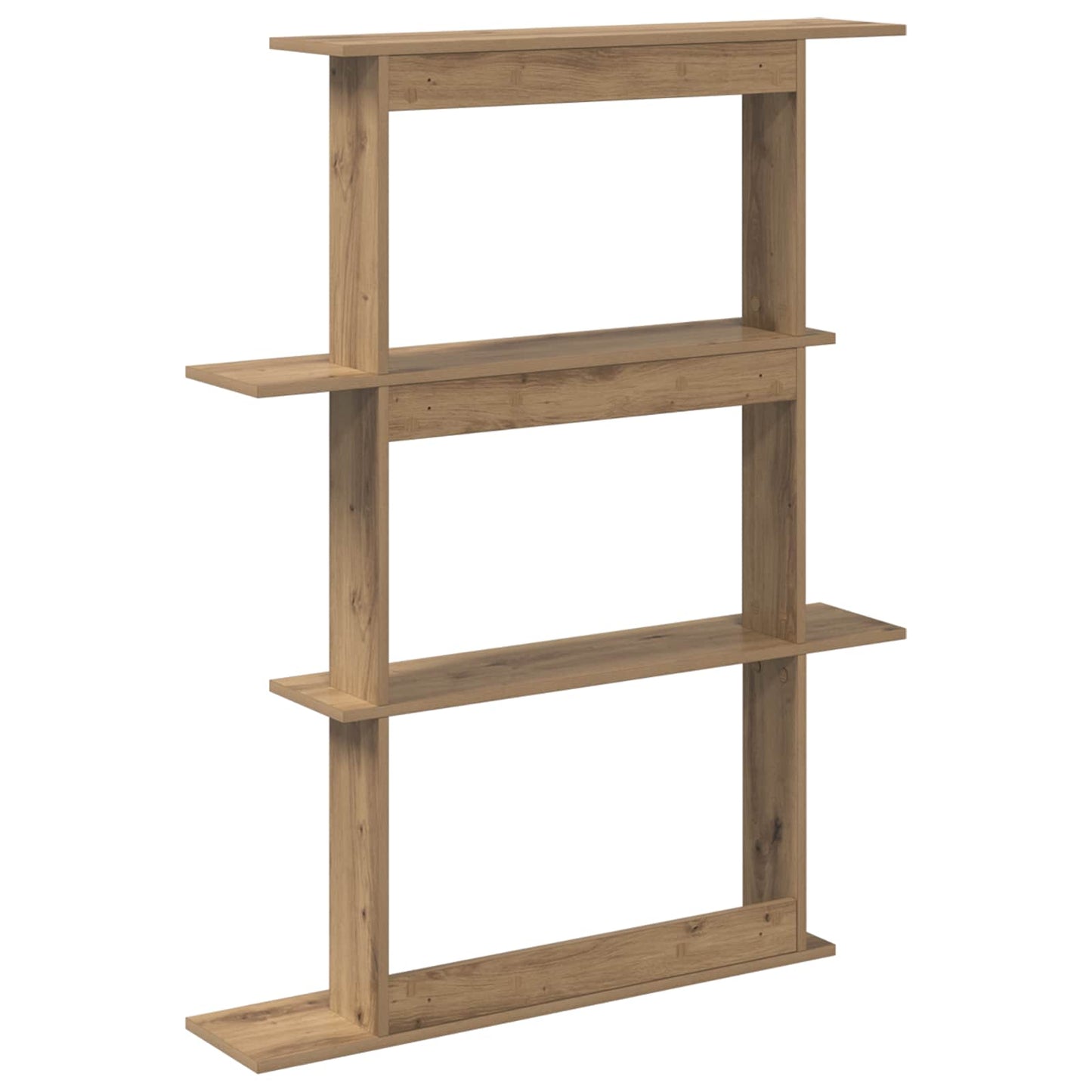 vidaXL Ράφι Τοίχου Artisan Δρυς 100 x 20 x 126 εκ. Επεξεργασμένο Ξύλο