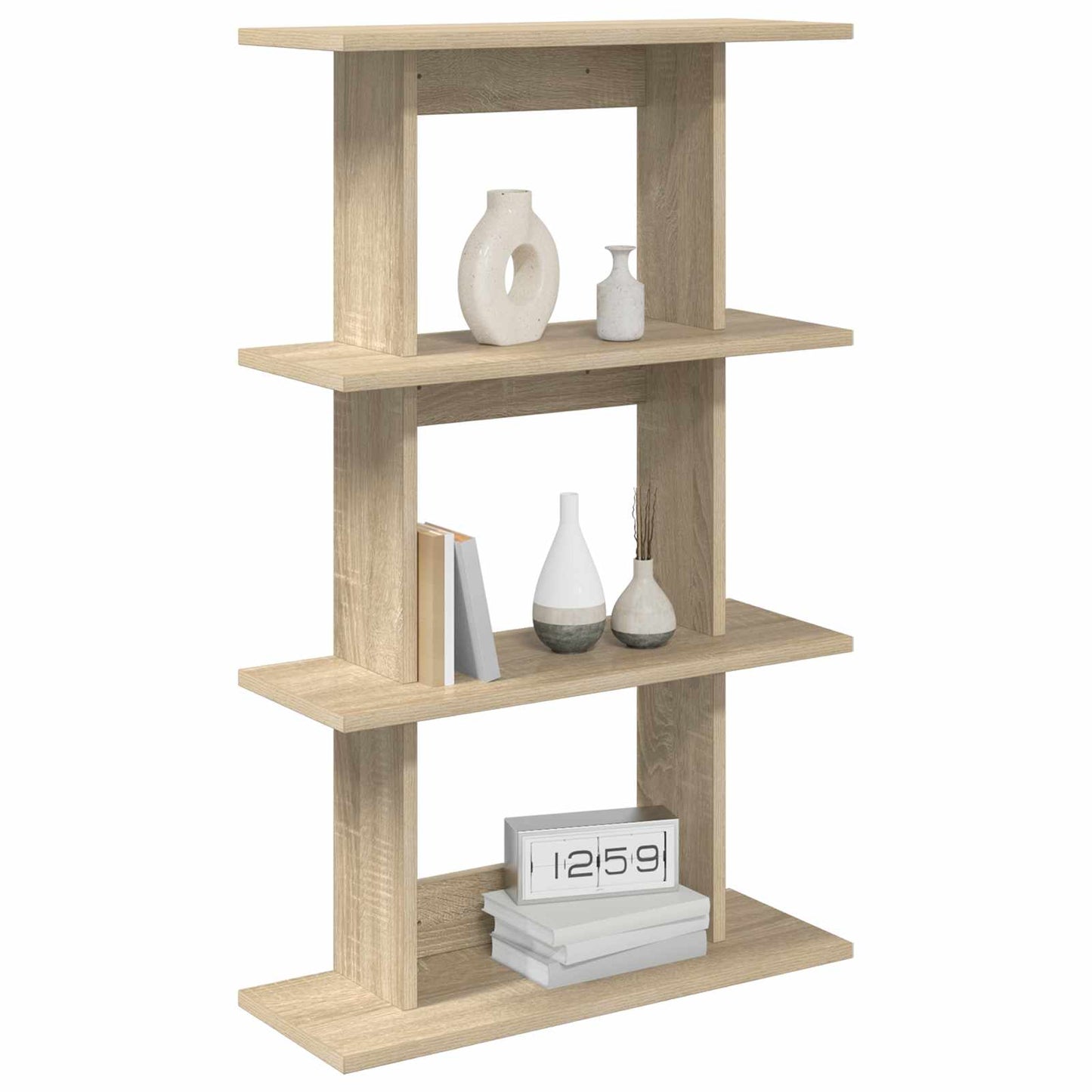 vidaXL Ράφι Τοίχου Επιτοίχιο Sonoma Δρυς 56 x 20 x 90 εκ