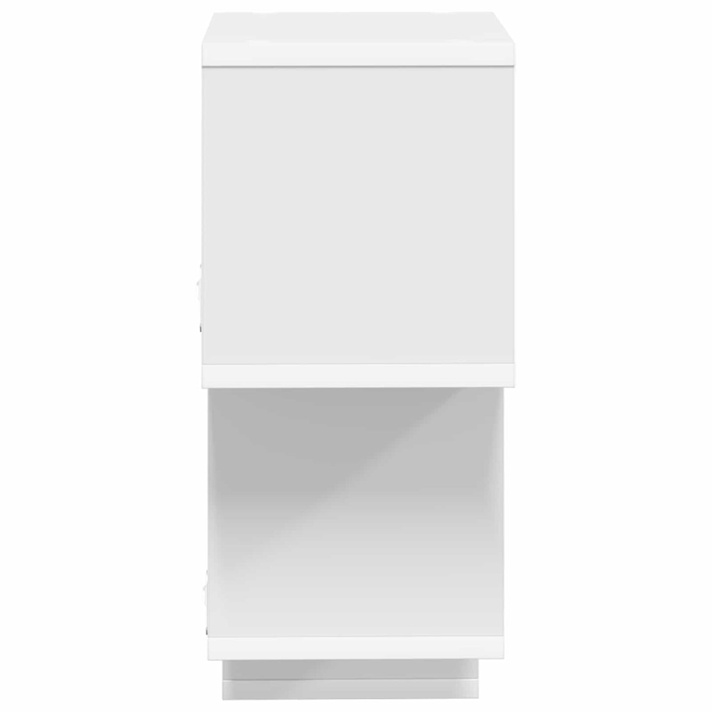 vidaXL Πλωτό ράφι Επιτοίχιο Λευκό 87 x 20 x 55 εκ Επεξεργασμένο Ξύλο