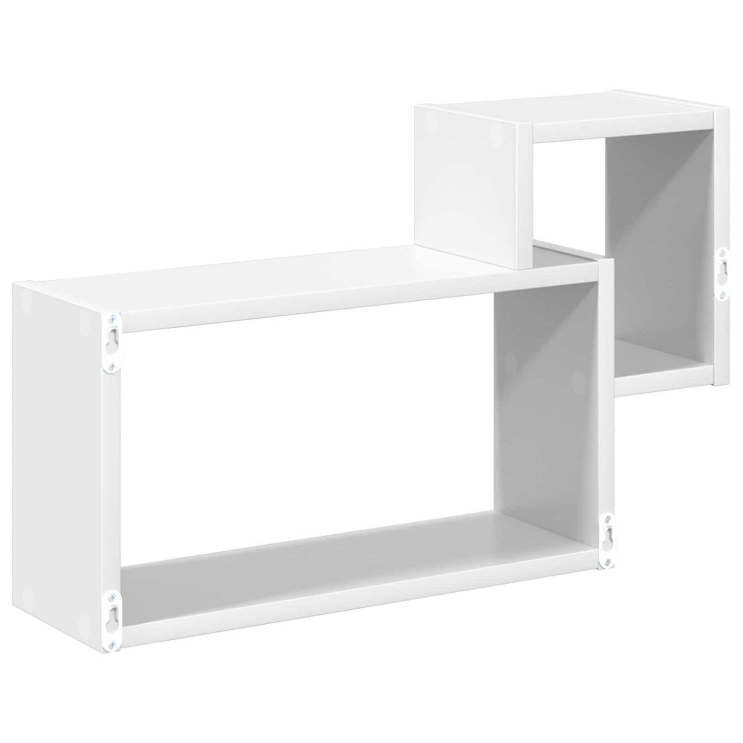 vidaXL Ράφι Τοίχου Επιτοίχιο Λευκό 55 x 15 x 35 εκ. Επεξεργασμένο Ξύλο