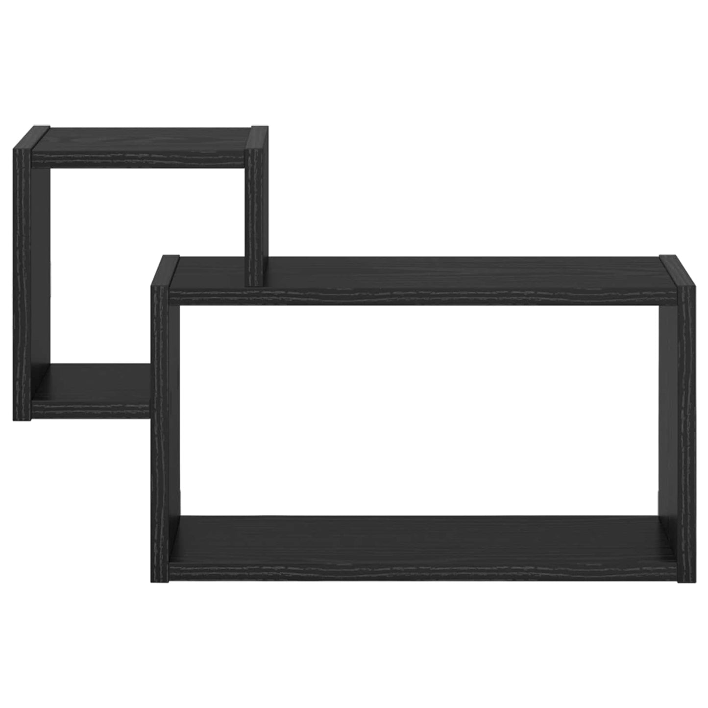 vidaXL Ράφι Τοίχου Επιτοίχιο Μαύρη Δρυς 55 x 15 x 35 εκ.