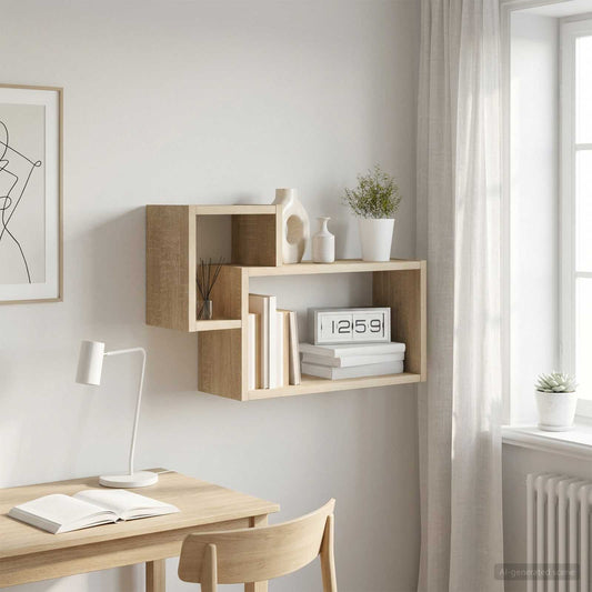 vidaXL Ράφι Τοίχου Επιτοίχιο Sonoma Δρυς 55 x 15 x 35 εκ.