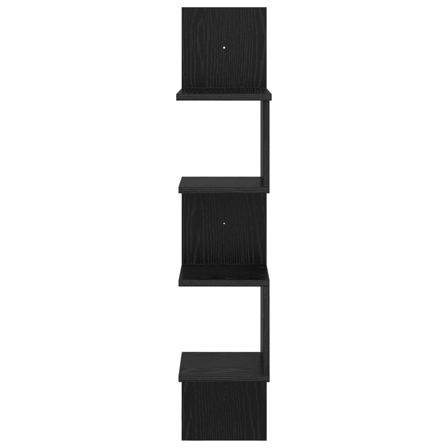 vidaXL Ράφι Τοίχου Επιτοίχιο Μαύρη Δρυς 32 x 21 x 107 cm
