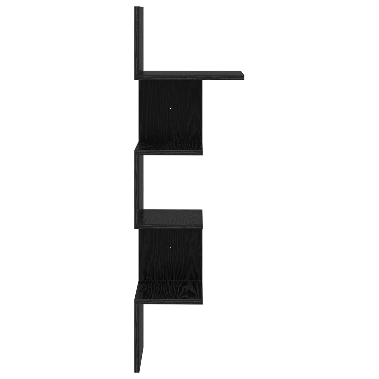 vidaXL Ράφι Τοίχου Επιτοίχιο Μαύρη Δρυς 32 x 21 x 107 cm