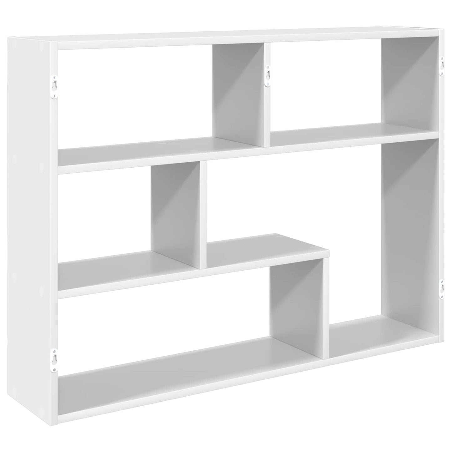 vidaXL Ράφι Τοίχου Επιτοίχιο Λευκό 95 x 20 x 69,5 εκ.