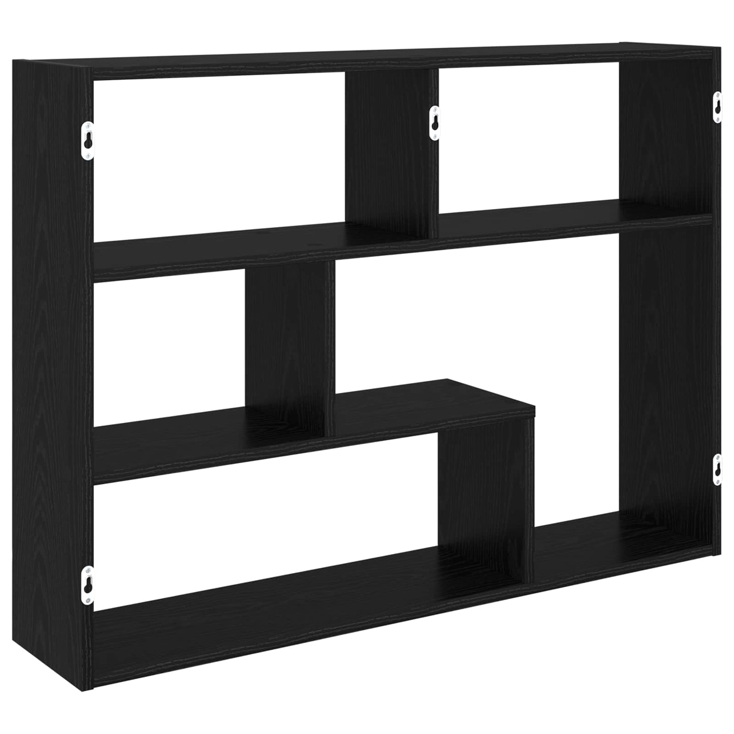 vidaXL Ράφι Τοίχου Επιτοίχιο Μαύρη Δρυς 95 x 20 x 69,5 εκ.