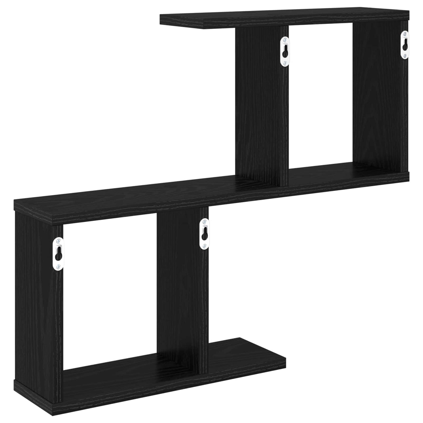 vidaXL Ράφι Τοίχου Μαύρη Δρυς 60 x 12 x 50,5 εκ Επεξεργασμένο Ξύλο