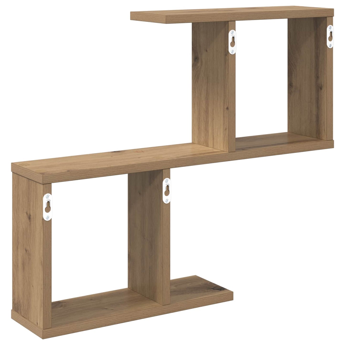 vidaXL Ράφι Τοίχου Artisan Δρυς 60 x 12 x 50,5 εκ Επεξεργασμένο Ξύλο