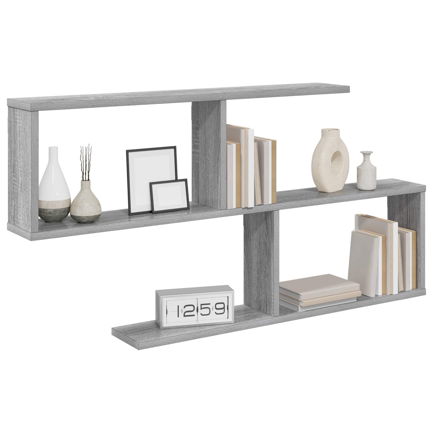 vidaXL Ράφι Τοίχου Γκρι Sonoma 100 x 12 x 50,5 εκ Επεξεργασμένο Ξύλο