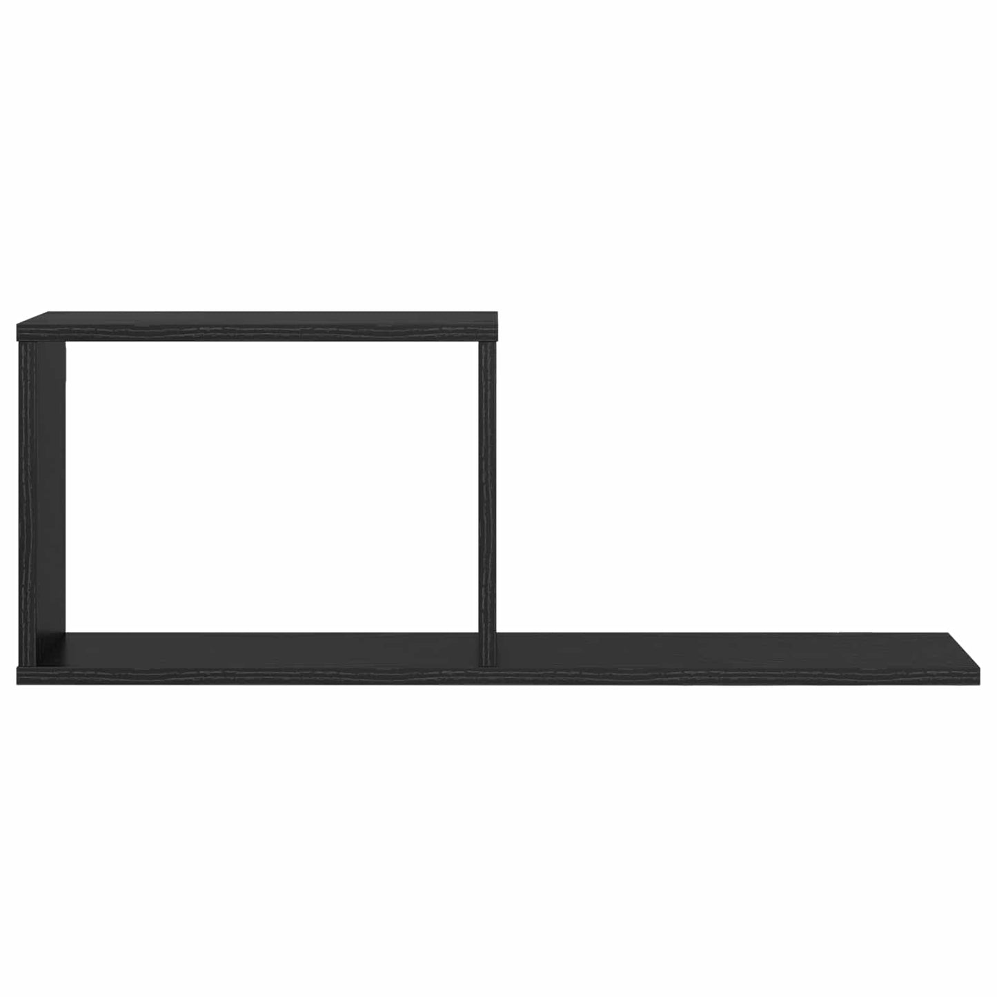 vidaXL Κρεμαστά ράφια 2 pcs Μαύρη Δρυς 80 x 15 x 30 εκ