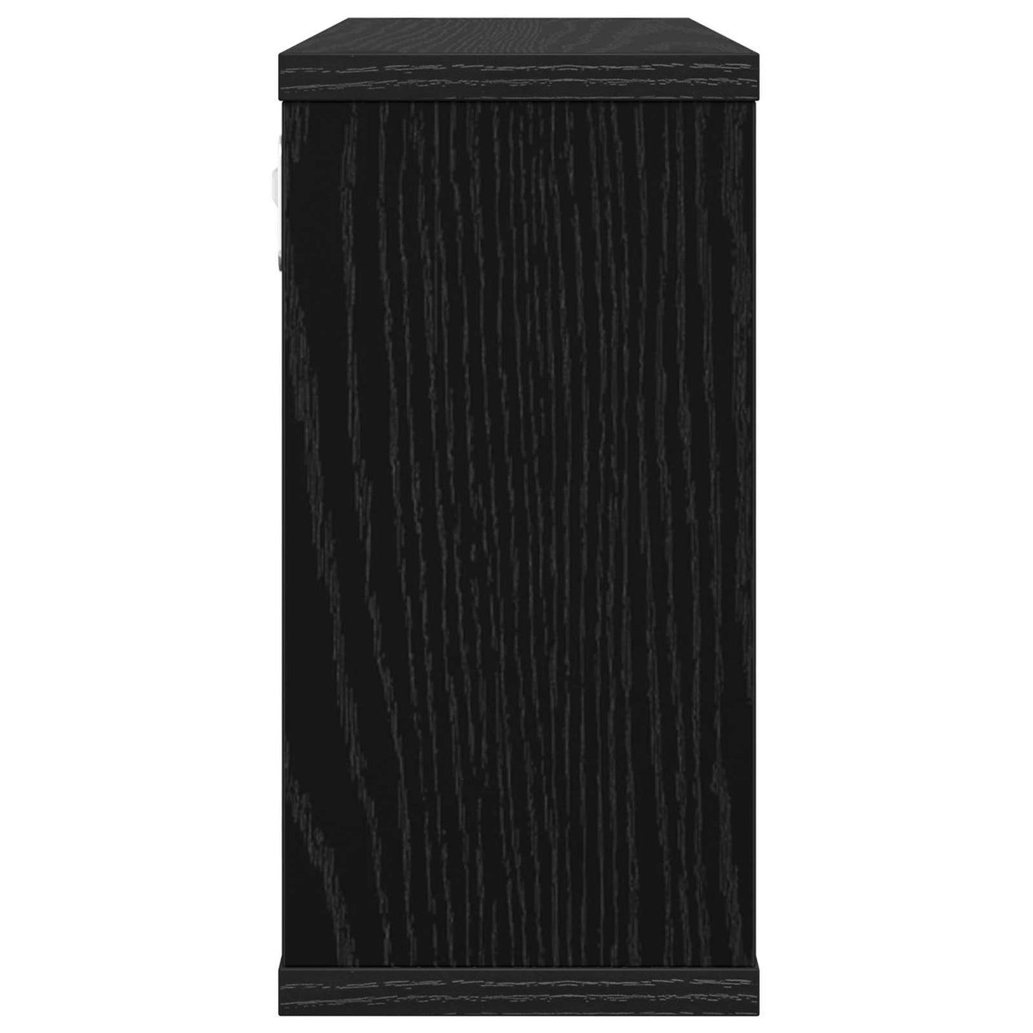 vidaXL Κρεμαστά ράφια 2 pcs Μαύρη Δρυς 80 x 15 x 30 εκ