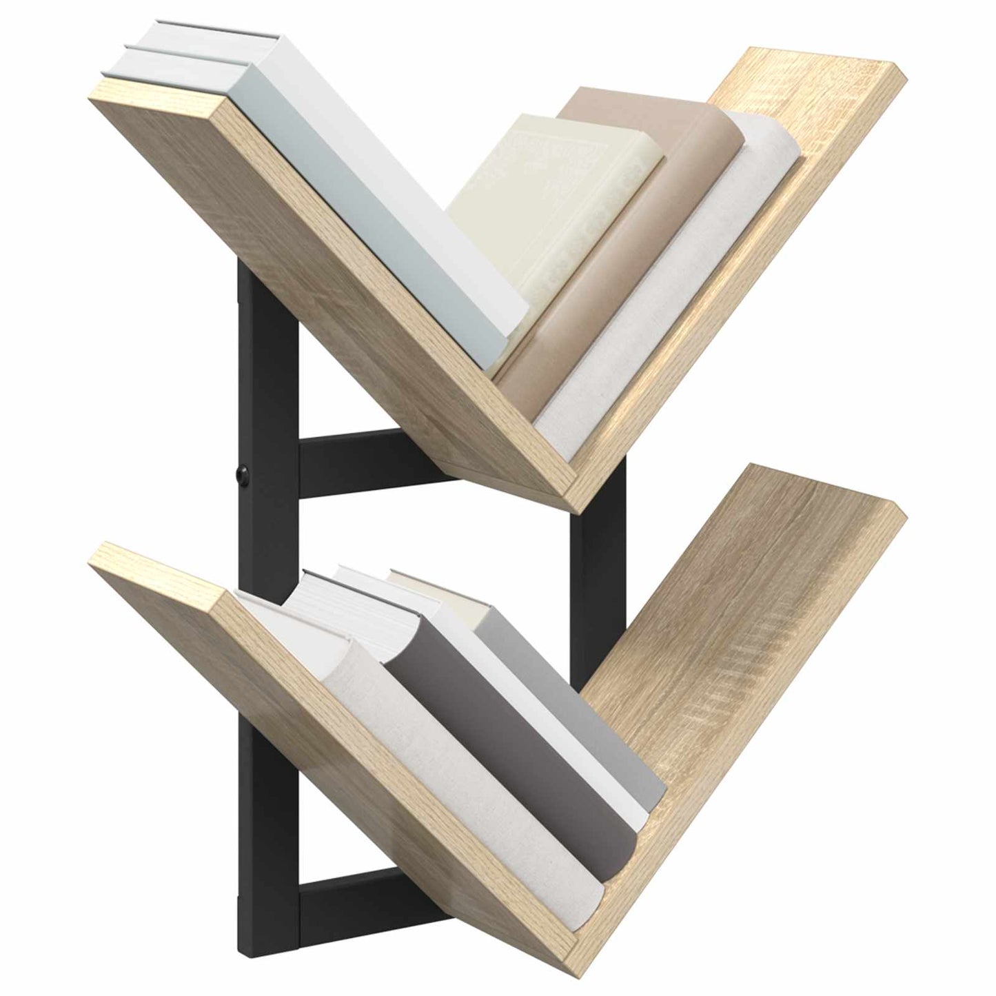 vidaXL Ράφι Τοίχου 2 τμχ. Sonoma Δρυς 43 x 15 x 47 εκ