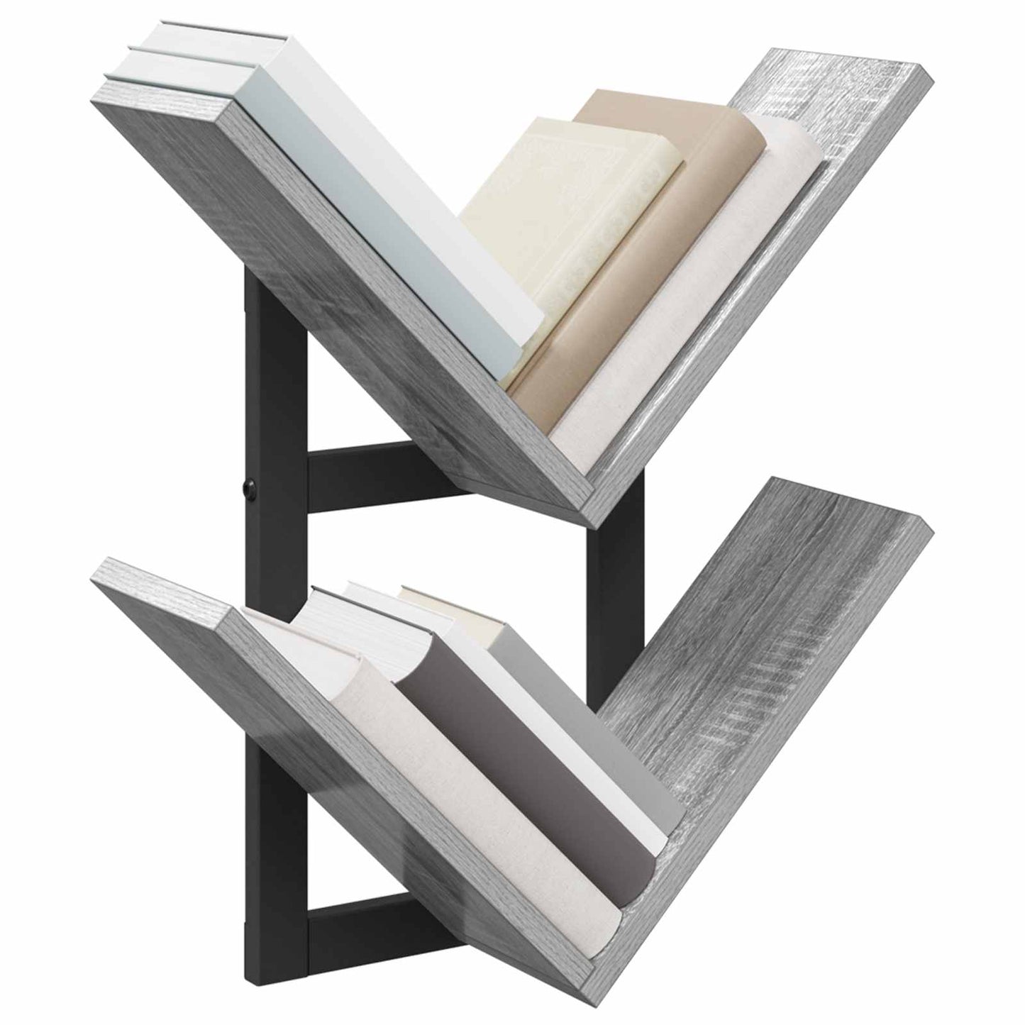 vidaXL Ράφι Τοίχου 2 τμχ. Γκρι Sonoma 43 x 15 x 47 εκ