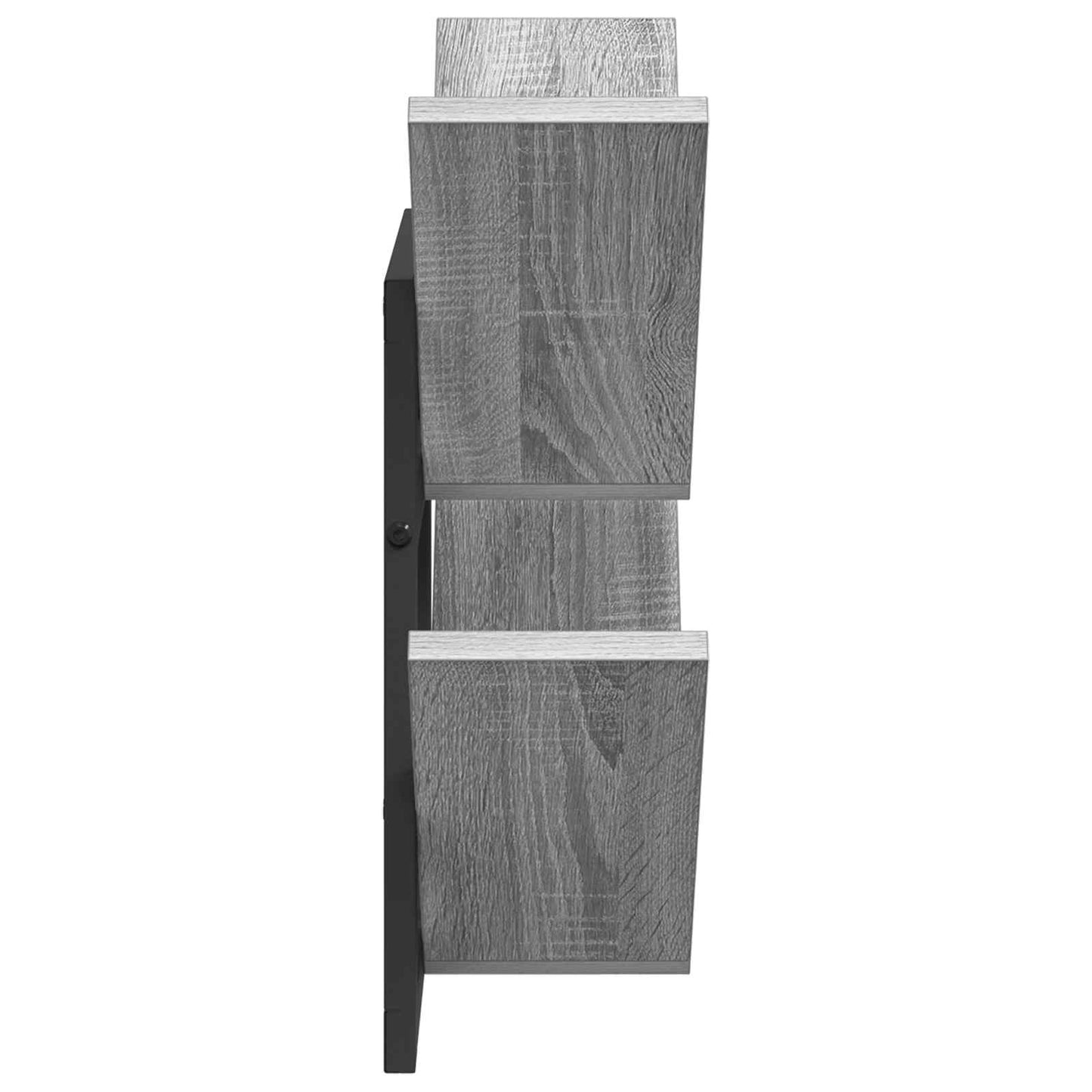 vidaXL Ράφι Τοίχου 2 τμχ. Γκρι Sonoma 43 x 15 x 47 εκ