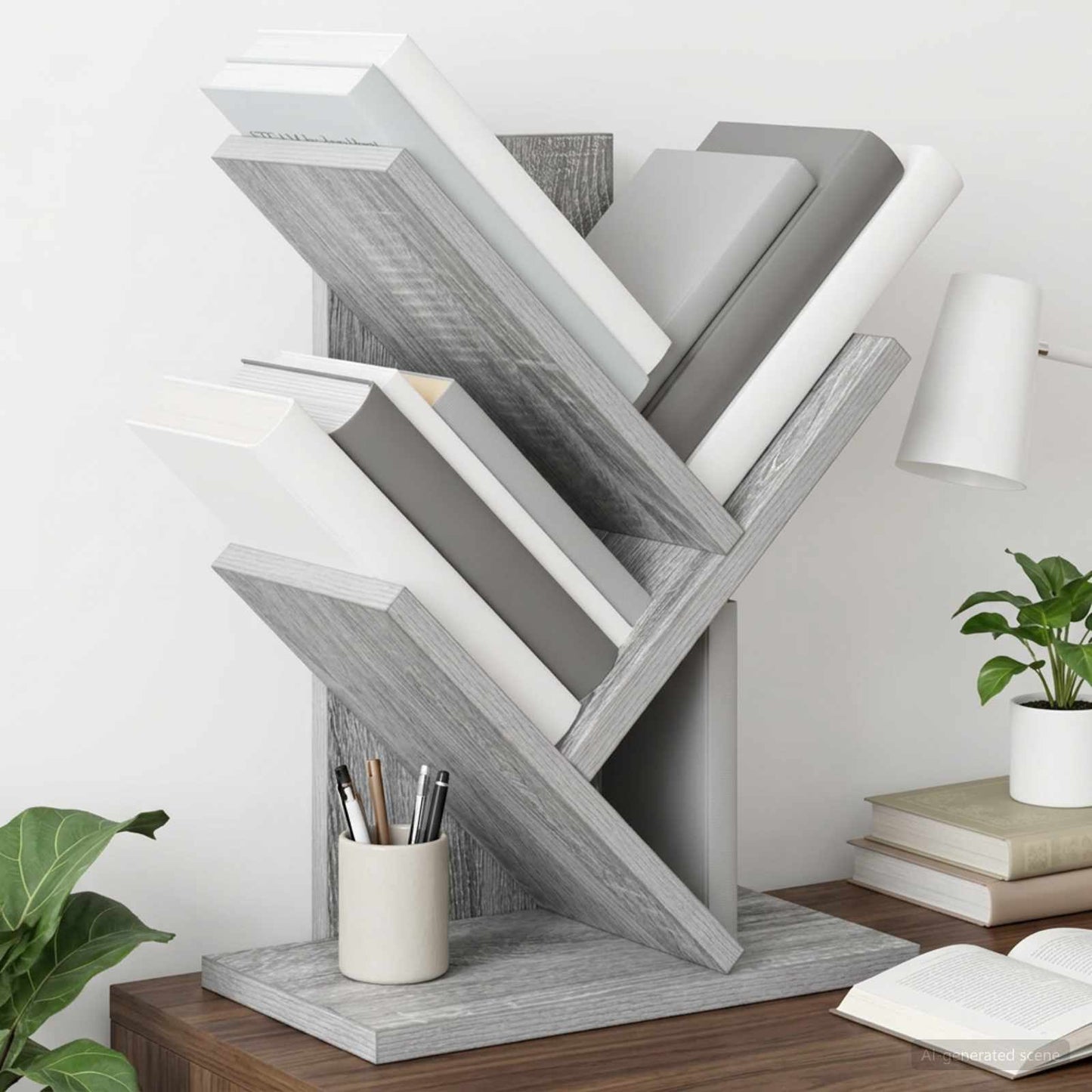 vidaXL Ράφι Δέντρων 3-Επιπέδων 30 x 18 x 40 εκ Επεξεργασμένο Ξύλο