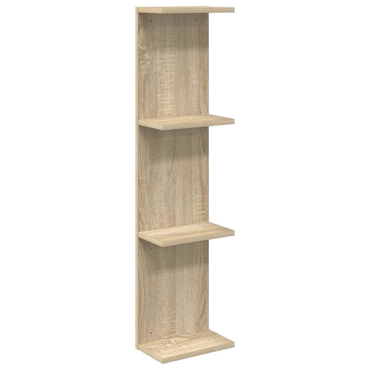 vidaXL Ράφι Τοίχου Sonoma Δρυς 25 x 15 x 100 εκ Επεξεργασμένο Ξύλο