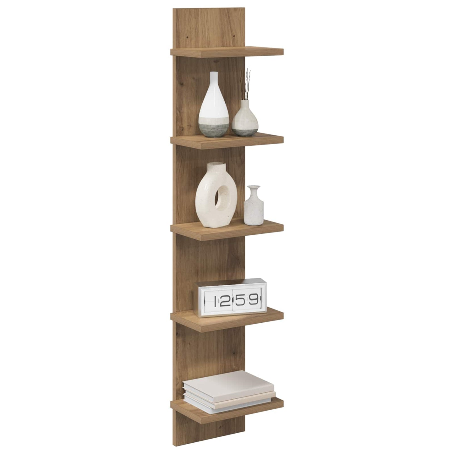 vidaXL Ράφι Τοίχου 2 pcs Artisan Δρυς 22 x 15 x 100 εκ