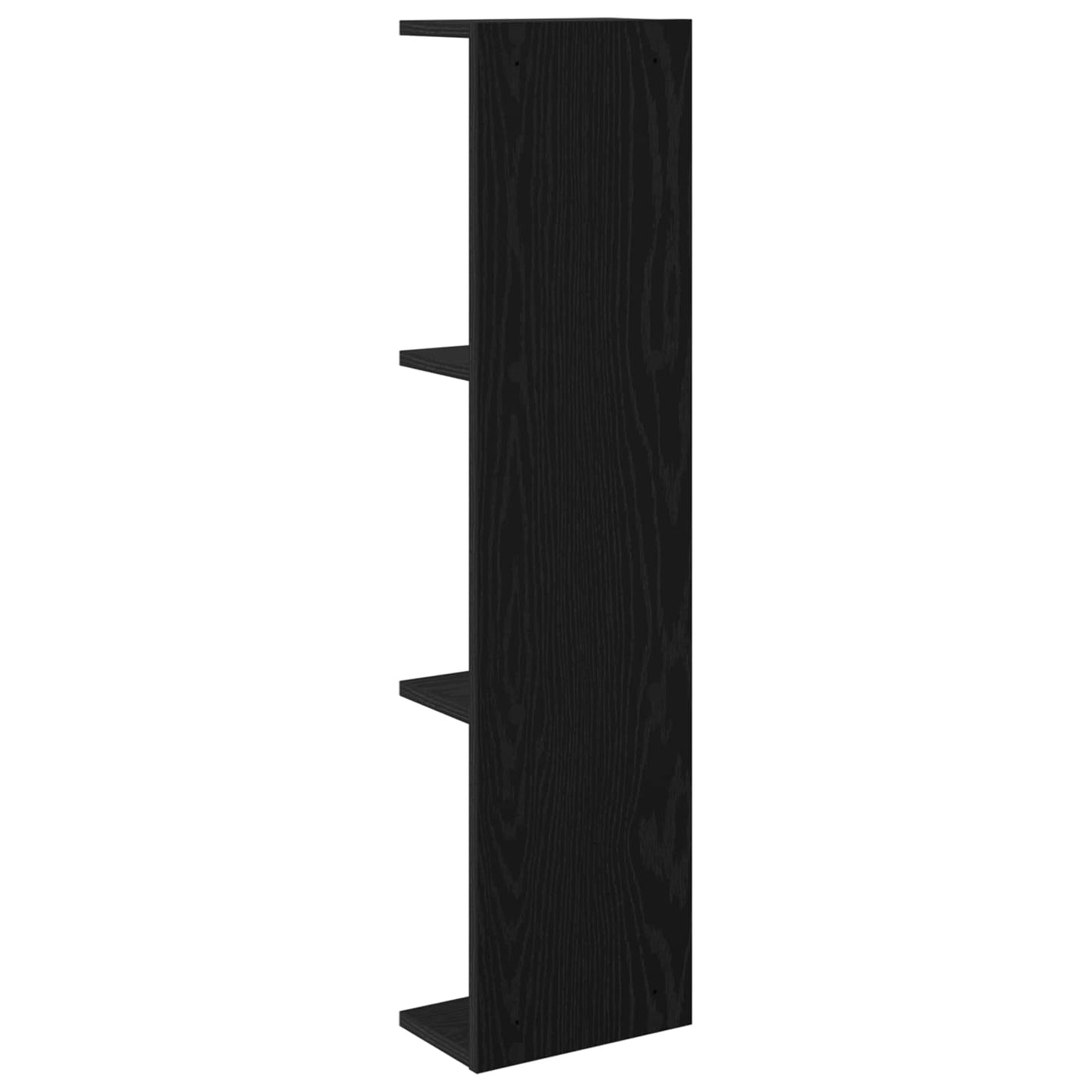 vidaXL Ράφι Τοίχου 2 τμχ. Μαύρη Δρυς 22 x 15 x 100 εκ