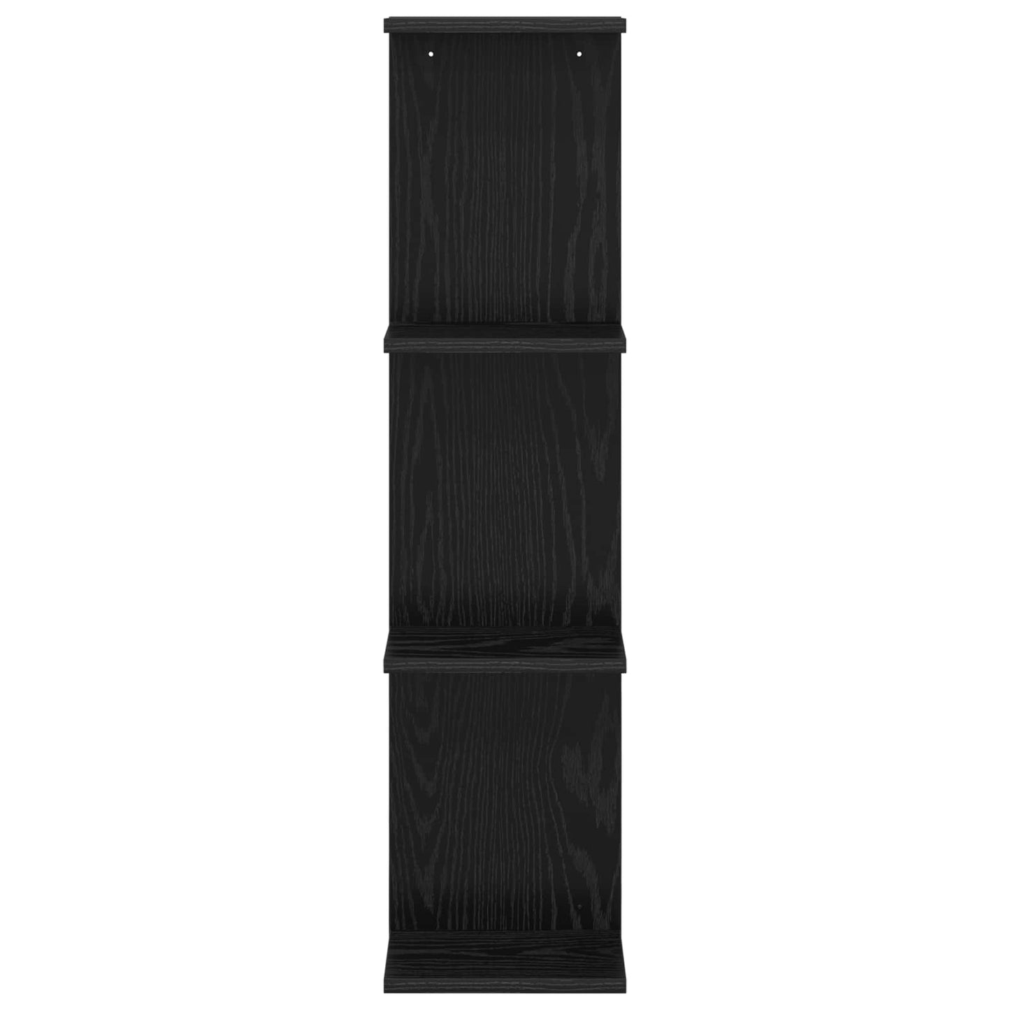 vidaXL Ράφι Τοίχου 2 τμχ. Μαύρη Δρυς 22 x 15 x 100 εκ