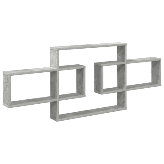 vidaXL Ράφι Τοίχου Γκρι Σκυροδέματος 130 x 10 x 50 εκ.