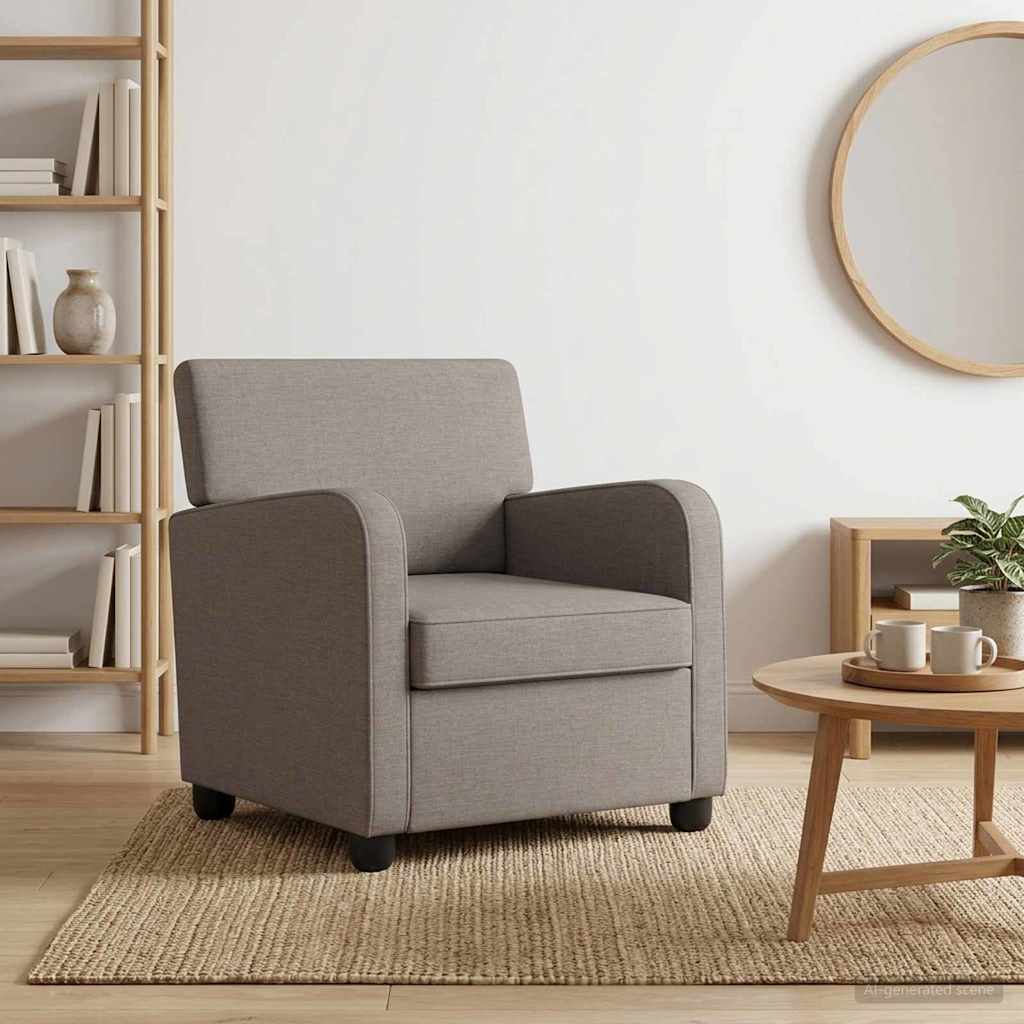 vidaXL Πολυθρόνα Taupe Ύφασμα