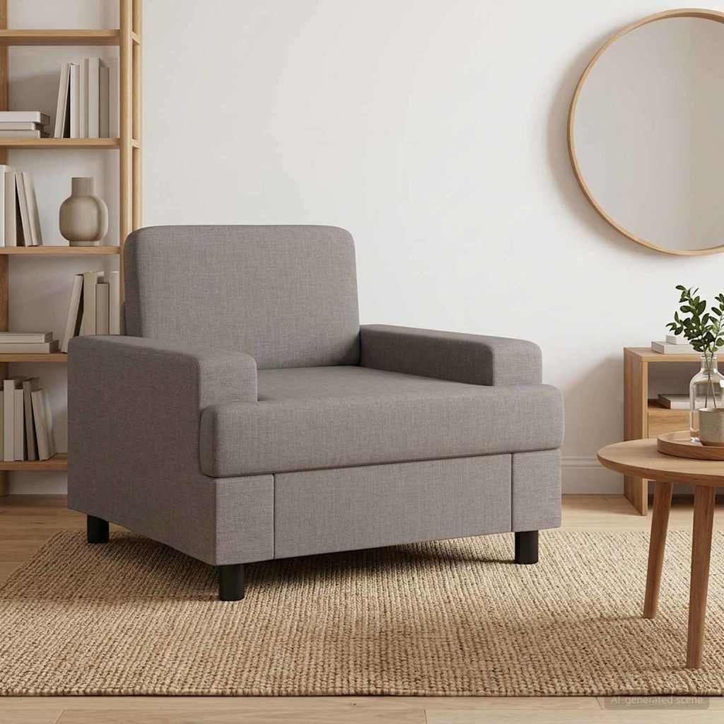 vidaXL Πολυθρόνα Taupe Ύφασμα