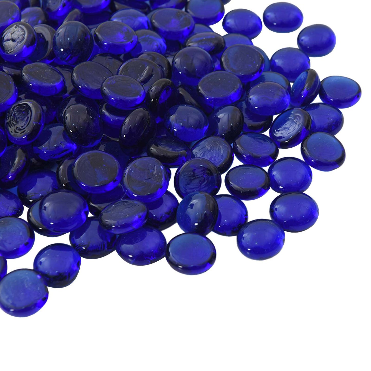 vidaXL Γυάλινος Κόκκος 17-19 χιλιοστά Κοβαλτίο Μπλε Γυαλί