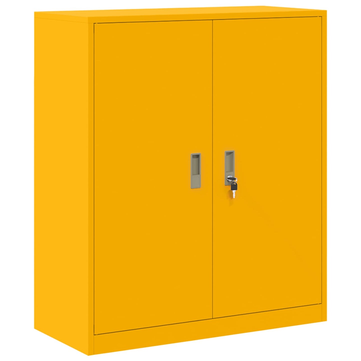 vidaXL Ντουλάπι αποθήκευσης 2 τμχ. Μουσταρδί 90 x 40 x 175 εκ Ατσάλι
