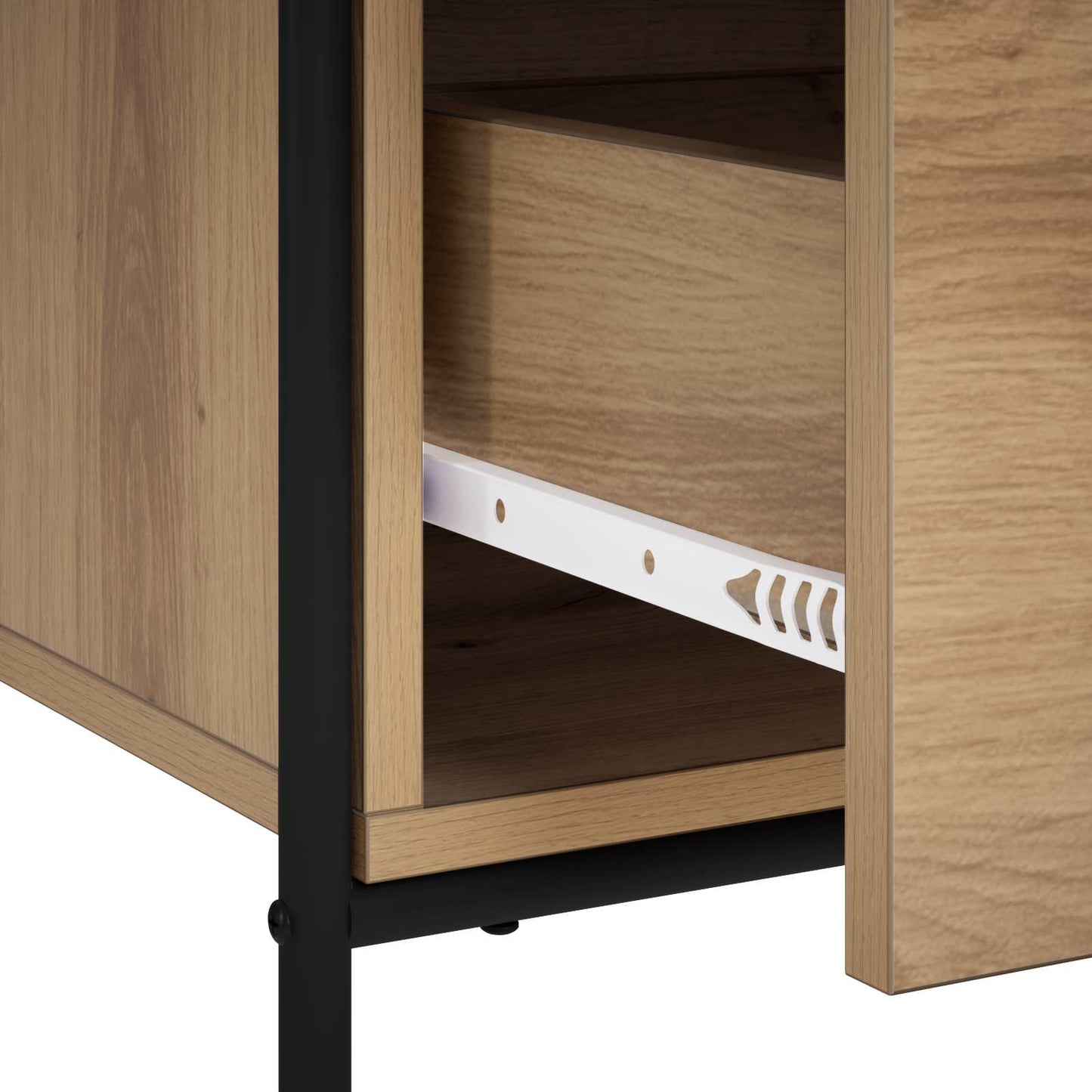 vidaXL Πλαϊνό γραφείο Artisan Δρυς 97 x 33 x 81 εκ Επεξεργασμένο Ξύλο