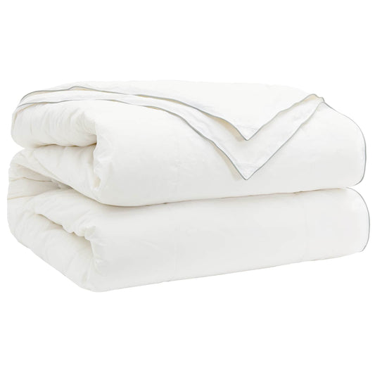 vidaXL Πάπλωμα TRIER 200x200cm 4 Εποχές 140+220GSM Λευκό Σχέδιο 2 σε 1