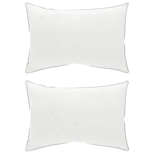 vidaXL Μαξιλάρι 2 τμχ. 50 x 75 cm Αυστραλιανό Μαλλί Λευκό